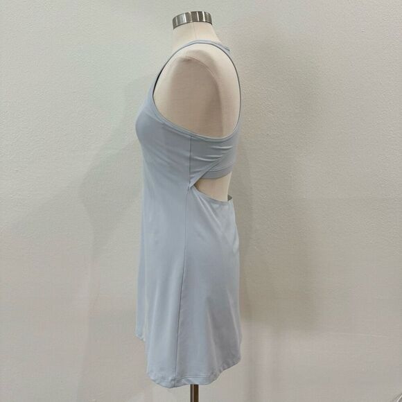 Outdoor Voices Women’s Medium Light Blue Grey Doubles Exercise Mini Dress - Picture 5 of 10
